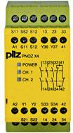 Biztonsági kapcsolókészülék PNOZ X4 24VDC 3n/o 1n/c PILZ Üzemi feszültség: 24 V/DC 3 záró, 1 nyitó (