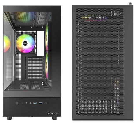Phanteks XR Tempered Glass Midi torony Számítógép ház Fekete 4. kép