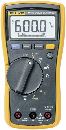 Digitális multiméter, True RMS mérőműszer 10A AC/DC Fluke 115