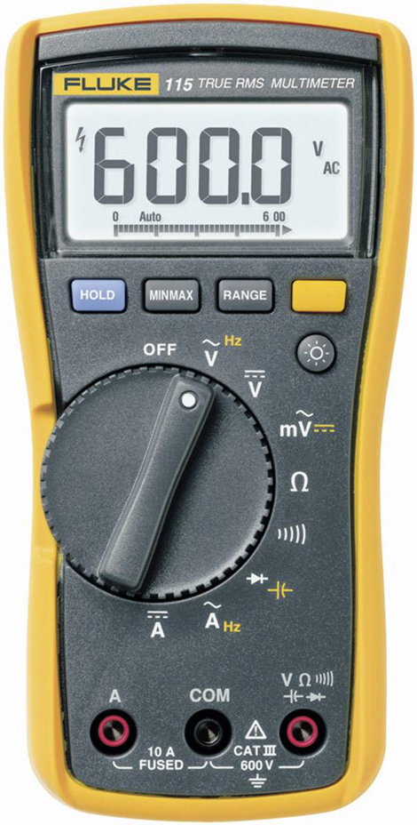 Digitális multiméter, True RMS mérőműszer 10A AC/DC Fluke 115