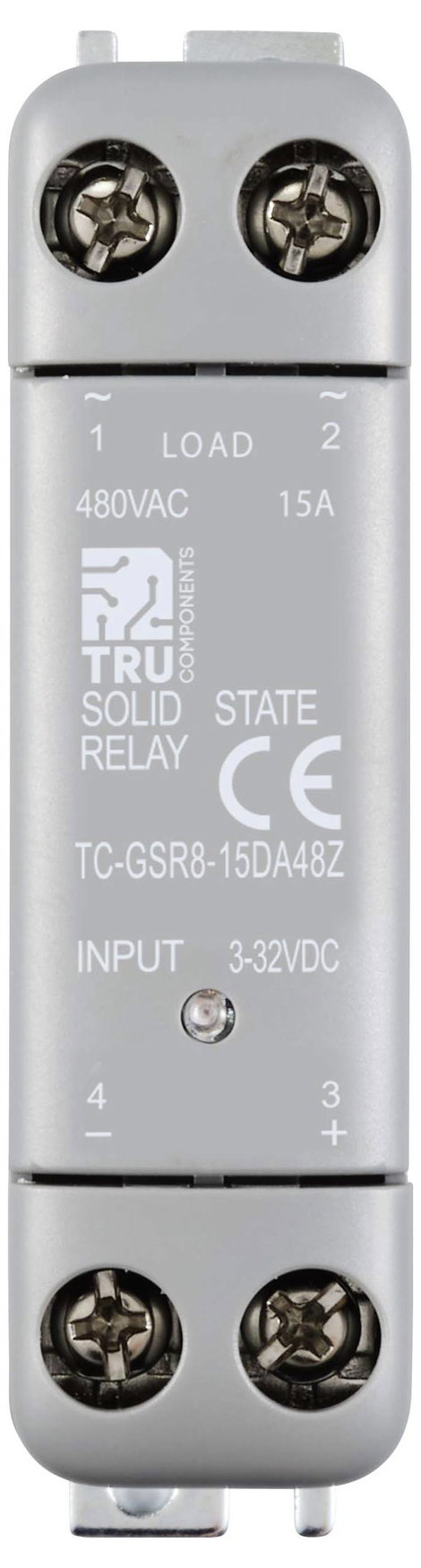 TRU COMPONENTS Félvezető relé TC-GSR8-15DA48Z 15 A Kapcsolási feszültség (max.): 480 V/AC Nullfeszül 2. kép