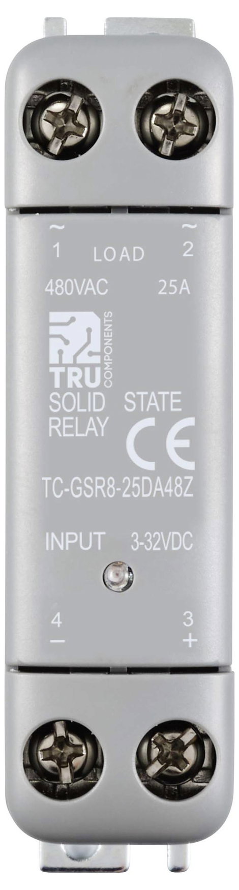 TRU COMPONENTS Félvezető relé TC-GSR8-25DA48Z 25 A Kapcsolási feszültség (max.): 480 V/AC Nullfeszül 2. kép
