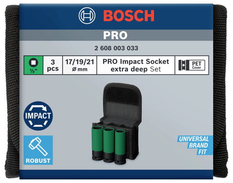 Bosch Accessories 2608003033 Dugókulcs betét készlet 2608003033 2. kép