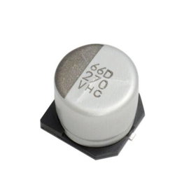 CHEMI-CON Alu Chip Small Elektrolit kondenzátor 100 µF 25 V (Ø x H) 6.30 mm x 7.70 mm 1 db