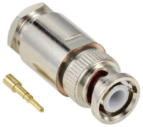 TRU COMPONENTS TC-12885916 BNC csatlakozó Dugó, egyenes 50 Ω 1 db 2. kép