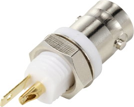 TRU COMPONENTS TC-12885924 BNC csatlakozó Alj, beépíthető, függőleges 50 Ω 1 db