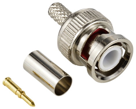 TRU COMPONENTS TC-12885936 BNC csatlakozó Dugó, egyenes 50 Ω 1 db 2. kép