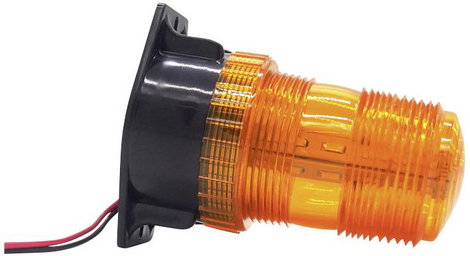 Wetech Vészjelző villogó WT-3007 12 V/DC, 24 V/DC Csavaros szerelési mód Narancssárga 4. kép