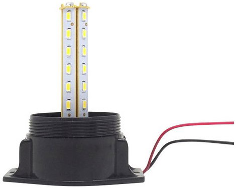 Wetech Vészjelző villogó WT-3007 12 V/DC, 24 V/DC Csavaros szerelési mód Narancssárga 5. kép