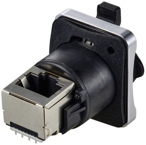 TRU COMPONENTS TC-12770432 Szerelő aljzat, ferde IP65 Borítással 1 db 3. kép