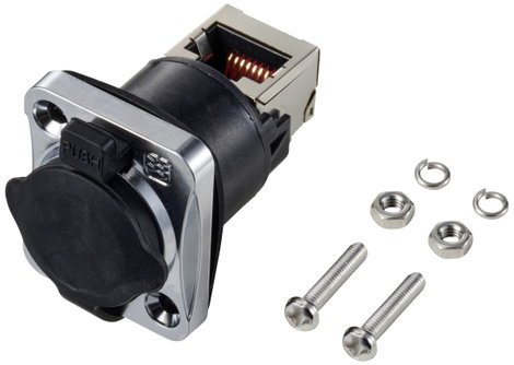 TRU COMPONENTS TC-12770432 Szerelő aljzat, ferde IP65 Borítással 1 db 4. kép