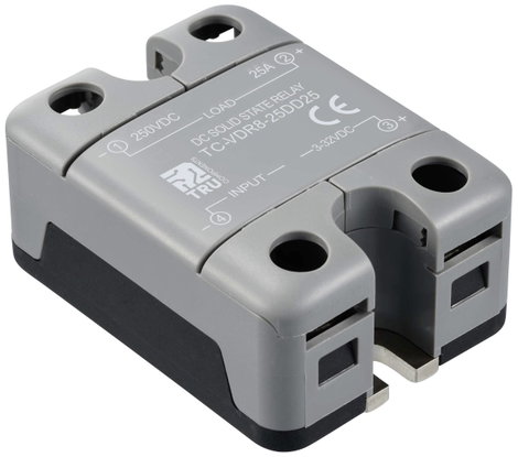 TRU COMPONENTS Félvezető relé TC-VDR8-25DD25 25 A Kapcsolási feszültség (max.): 250 V/DC Egyenáram á 2. kép