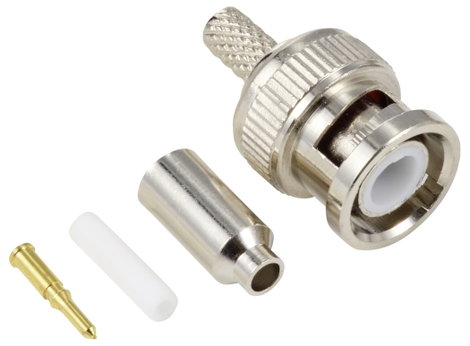 TRU COMPONENTS TC-12885928 BNC csatlakozó Dugó, egyenes 50 Ω 1 db 2. kép