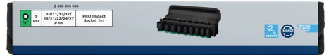 Bosch Accessories 2608003038 Dugókulcs betét készlet 2608003038 2. kép