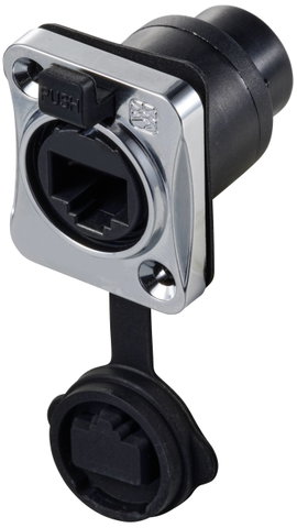 TRU COMPONENTS TC-12770428 RJ45 persely, egyenes IP65 Zárófedéllel 1 db