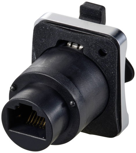 TRU COMPONENTS TC-12770428 RJ45 persely, egyenes IP65 Zárófedéllel 1 db 3. kép