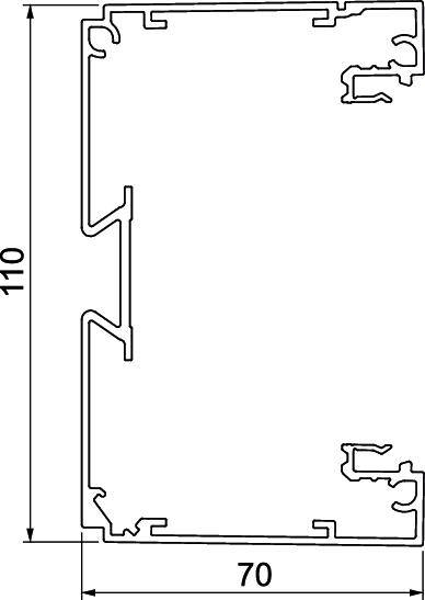 Rehau 6133260 Alsó rész Alsó rész (H x Sz) 2000 mm x 110 mm 2 m 2. kép