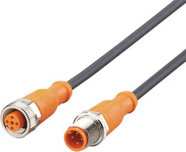 ifm Electronic EVC014 Összekötő vezeték Dugó, egyenes, Alj, egyenes 5 m Pólusszám: 4, 5 1 db