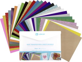 Loklik Heat Transfer Vinyl Material Bundle Alkotó készlet