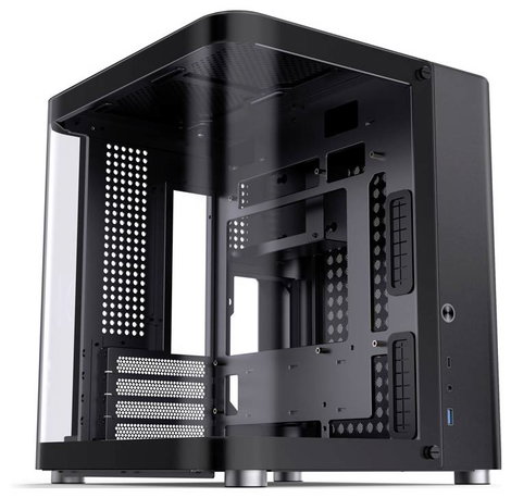 Jonsbo TK-1 2.0 Tempered Glass Mikro torony Számítógép ház Fekete