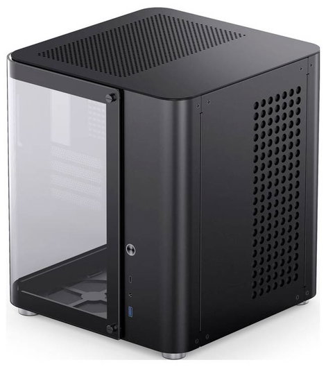 Jonsbo TK-1 2.0 Tempered Glass Mikro torony Számítógép ház Fekete 4. kép