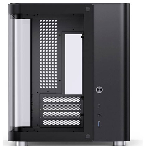Jonsbo TK-1 2.0 Tempered Glass Mikro torony Számítógép ház Fekete 7. kép