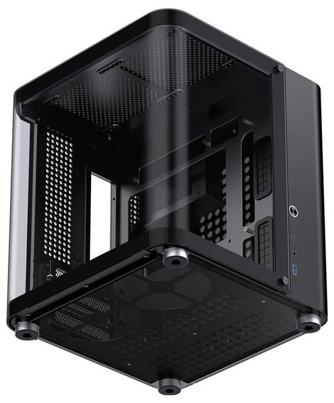 Jonsbo TK-1 2.0 Tempered Glass Mikro torony Számítógép ház Fekete 9. kép