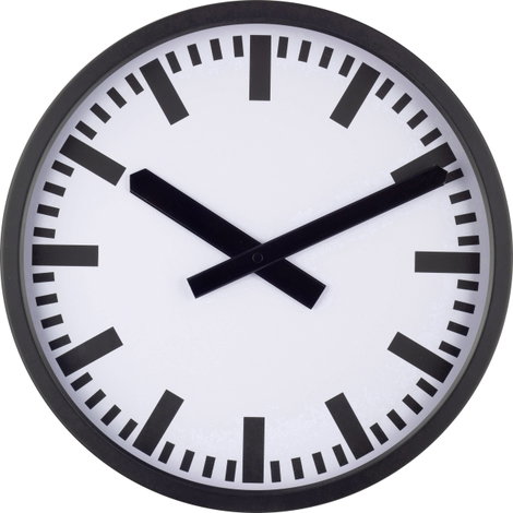 EUROTIME 59540-05 Rádiójel vezérlésű Rádiójel vezérlésű óra 35 cm x 35 mm x 5 cm Fekete (matt)