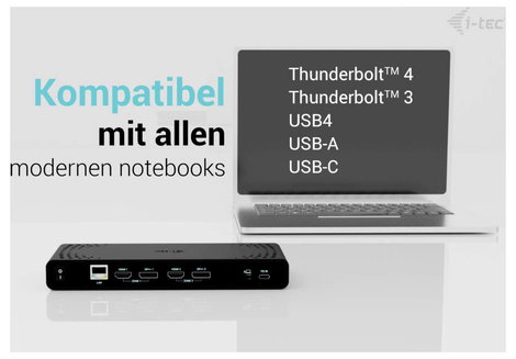 i-tec Notebook dokkoló állomás CADUA4KDOCKPDB100 5. kép