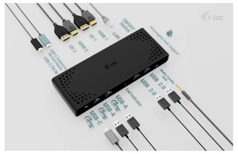 i-tec Notebook dokkoló állomás CADUA4KDOCKPDB100 7. kép