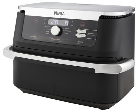 Ninja AF500EU Forrólevegős fritőz 2470 W Fekete, Ezüst 3. kép