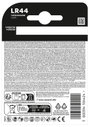 LR44 gombelem, alkáli mangán, 1,5V, 105 mAh, 2 db, Duracell AG13, V13GA, G13A, 13GA, PX76A, PX675A, 2. bélyegkép