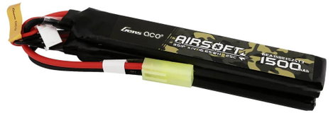 Gens ace Akkucsomag, LiPo 11.1 V 1500 mAh Cellaszám: 3 25 C Tömb mini Tamiya 2. kép