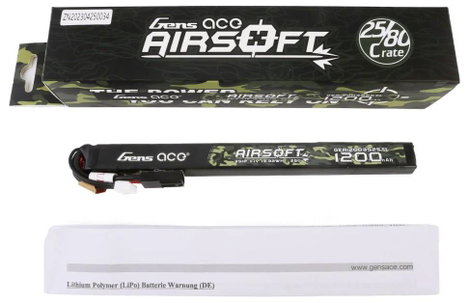 Gens ace Akkucsomag, LiPo 11.1 V 1200 mAh Cellaszám: 3 25 C Tömb 5. kép