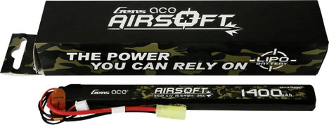 Gens ace Akkucsomag, LiPo 11.1 V 1400 mAh Cellaszám: 3 25 C Flat mini Tamiya