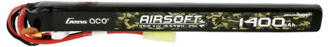 Gens ace Akkucsomag, LiPo 11.1 V 1400 mAh Cellaszám: 3 25 C Flat mini Tamiya 2. kép