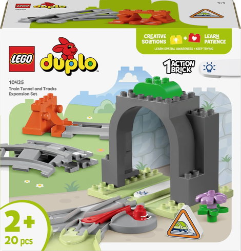 LEGO® DUPLO® 10425 Vasúti alagút és sínek bővítő készlet