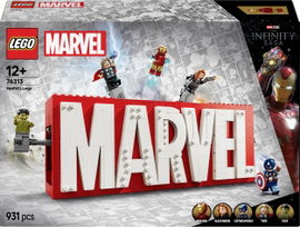 LEGO® MARVEL SUPER HEROES 76313 MARVEL logó és minifigurák