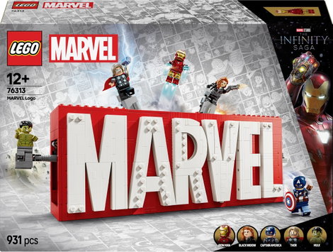 LEGO® MARVEL SUPER HEROES 76313 MARVEL logó és minifigurák