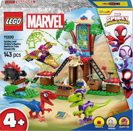 LEGO® MARVEL SUPER HEROES 11200 Leszámolás a faházban: Spidey-Rex vs. Gobby-Raptor