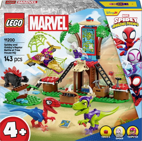 LEGO® MARVEL SUPER HEROES 11200 Leszámolás a faházban: Spidey-Rex vs. Gobby-Raptor