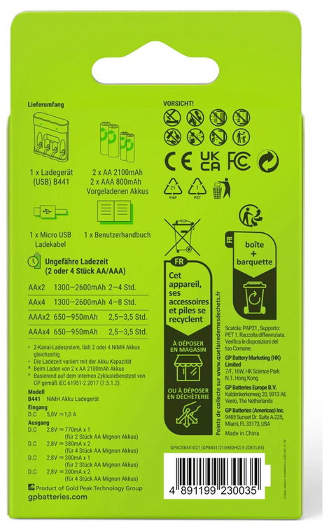 GP Akkucsomag töltő NiMH Mikro (AAA), Ceruza (AA) 3. kép