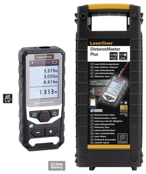Laserliner DistanceMaster Plus Lézeres távolságmérő Hordtáska 100 m 2. kép