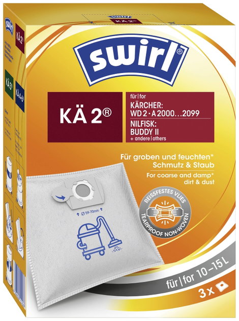Swirl KÄ 2® Porszívó zsák 3 db
