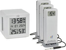 TFA Dostmann TFA.me Starter Set WLAN Gateway ID-01 mit 3 Sendern ID-A3 Vezeték nélküli digitális hőm