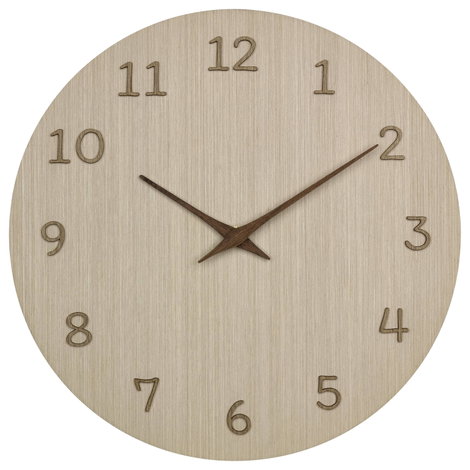 TFA Dostmann 60.3072.01 Kvarc Falióra 298 mm x 41 mm x 298 mm Fa (világos) 2. kép