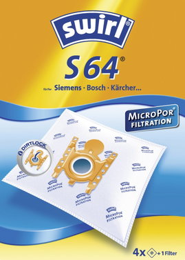 Porszívó zsák Swirl S64 S66 Micro 4 db
