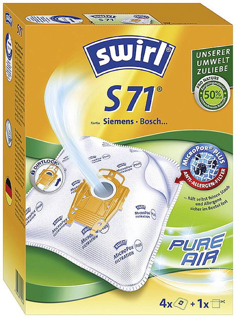 Porszívó zsák Swirl S71 Airspace 4 db