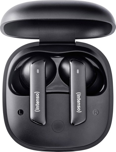 Intenso Buds Pro T500HAE schwarz Mobiltelefon In Ear fejhallgató Bluetooth® Fekete Noise Cancelling