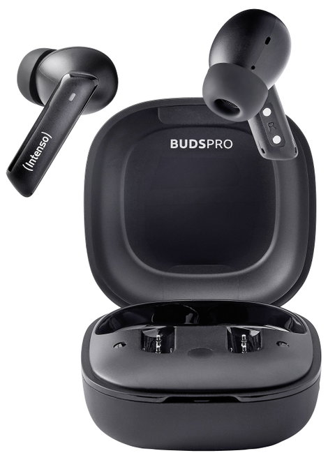 Intenso Buds Pro T500HAE schwarz Mobiltelefon In Ear fejhallgató Bluetooth® Fekete Noise Cancelling 3. kép